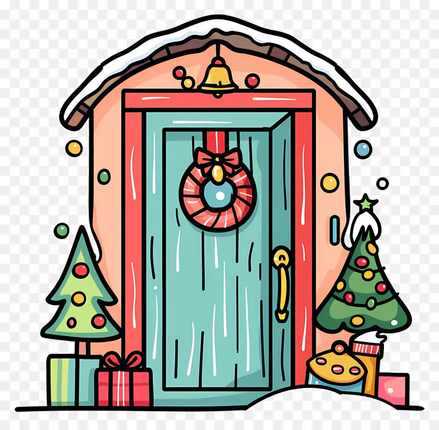 De Porte De Noël，Dessin Animé PNG