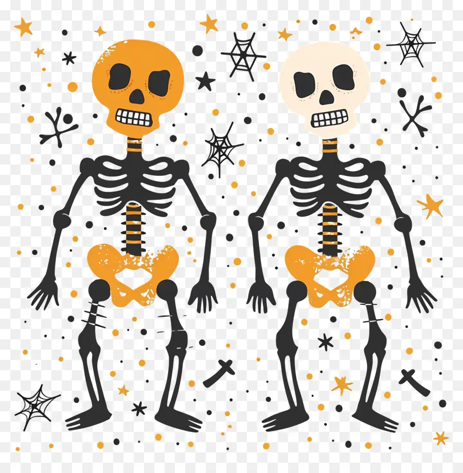 Squelettes D'halloween，Des Squelettes PNG