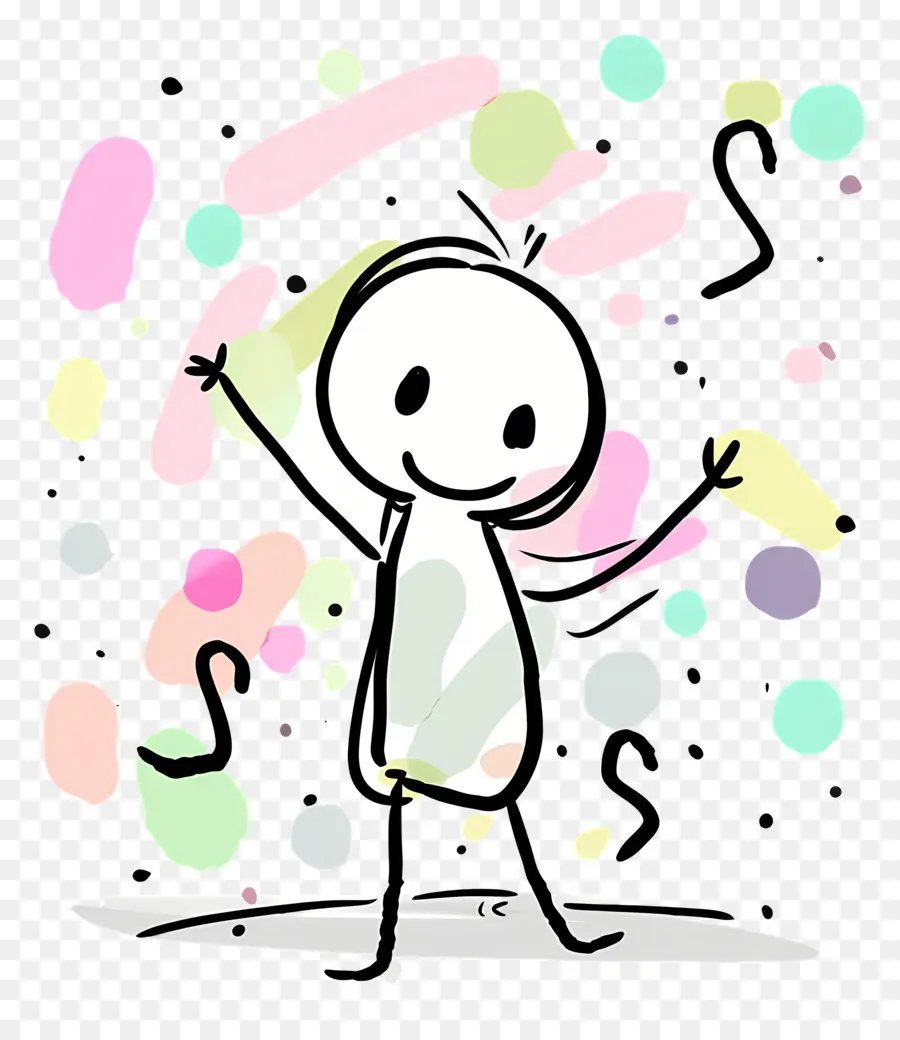 Stickman Dansant，Dessin Animé PNG