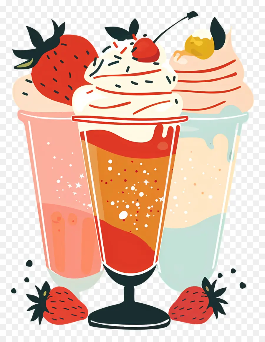 Parfaits，Milk Shake PNG