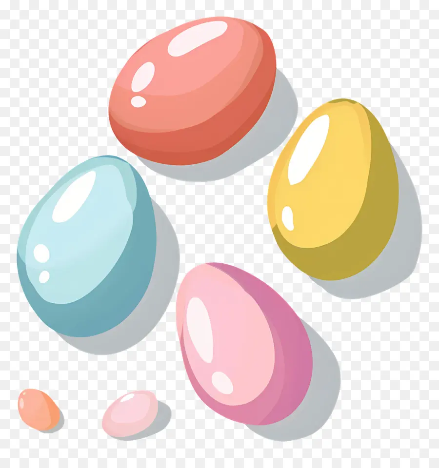 œufs Teintes，Bonbons PNG