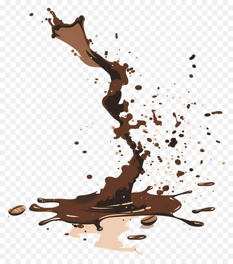 Un Café Renversé，Chocolat PNG