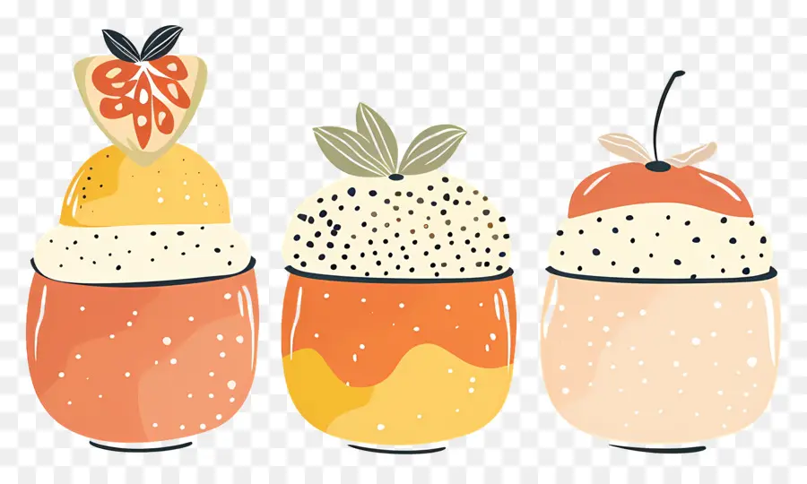 Flans，Fruits PNG