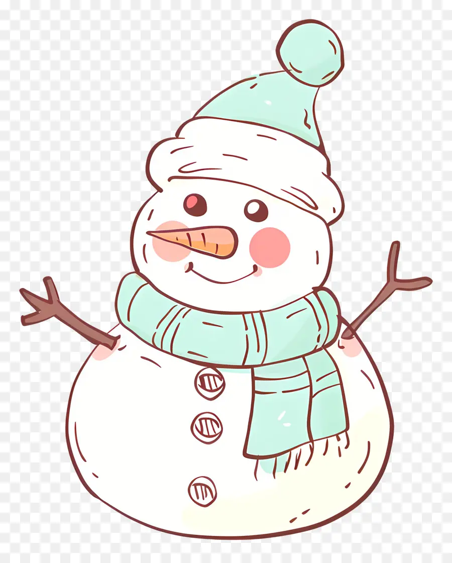 Noël Bonhomme De Neige，Personnage De Dessin Animé PNG