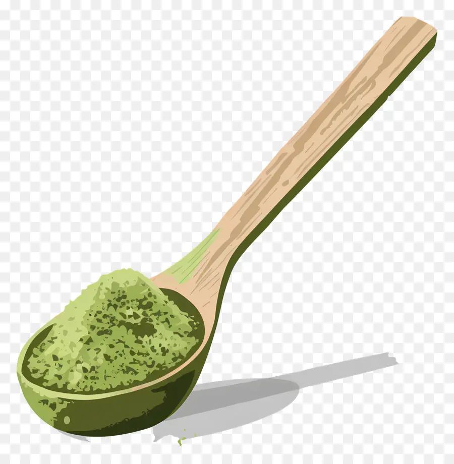 Scoop De Poudre De Matcha，Matcha En Poudre PNG