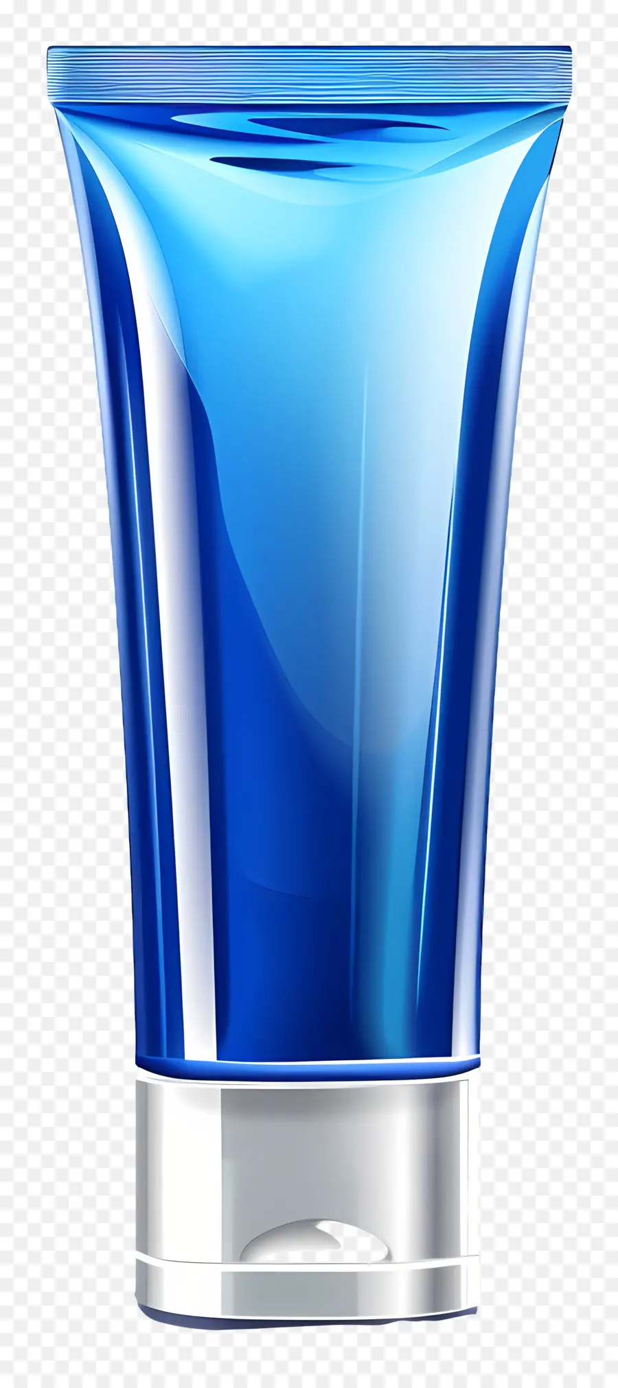 Crème Tube，Vase En Verre Bleu PNG