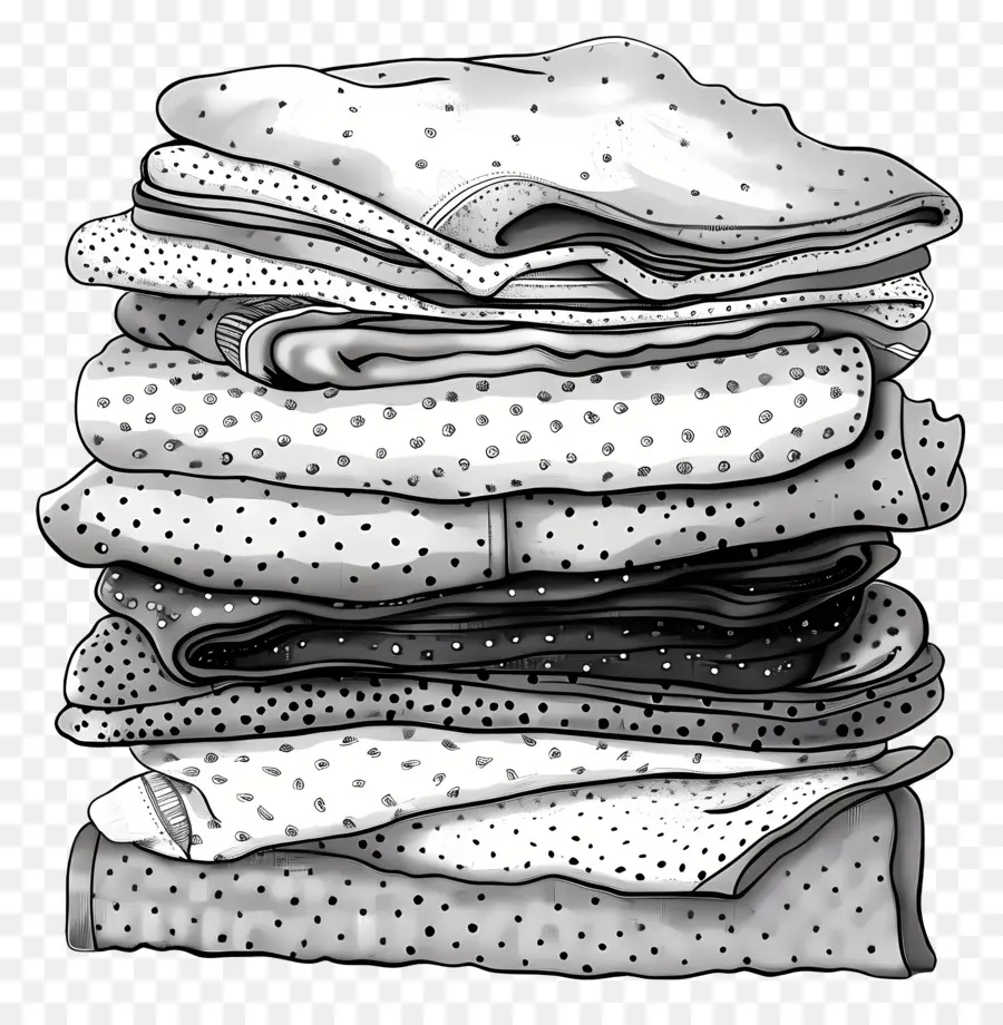 Pile De Vêtements，Piles Soignées PNG