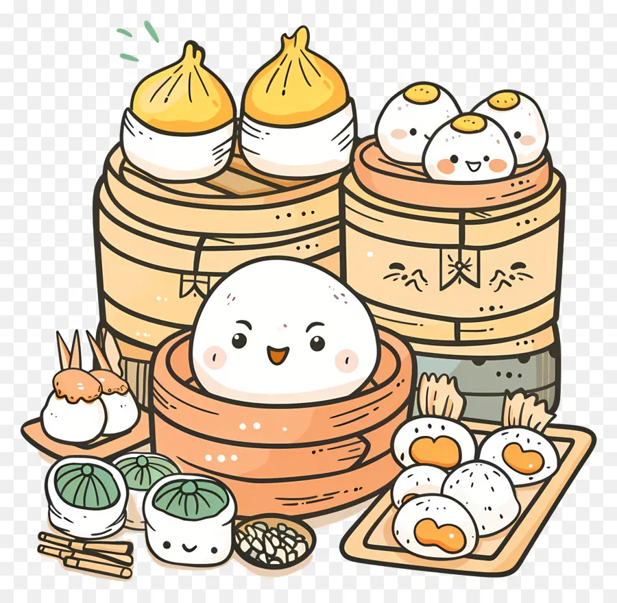 Dim Sum，La Cuisine Asiatique PNG