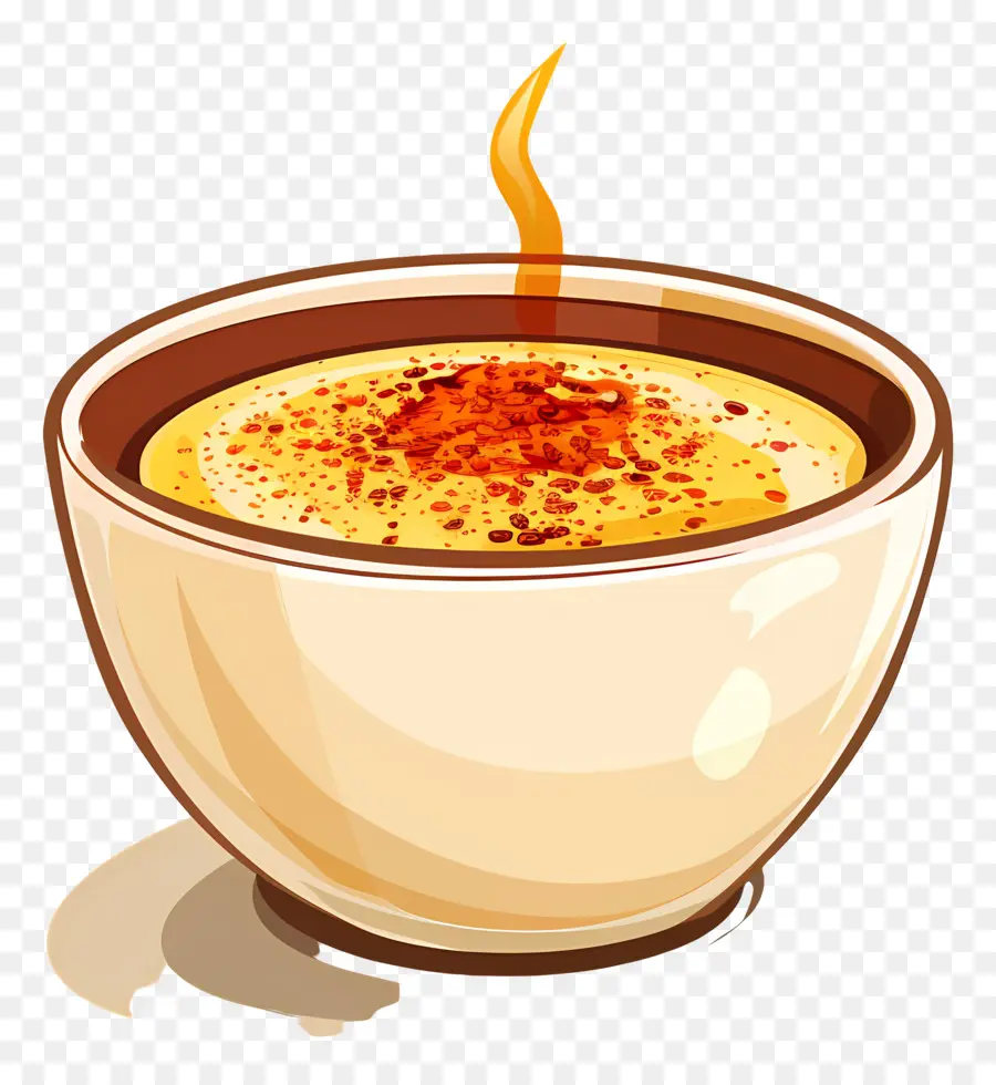 Crème Brûlée，De La Soupe Chaude PNG