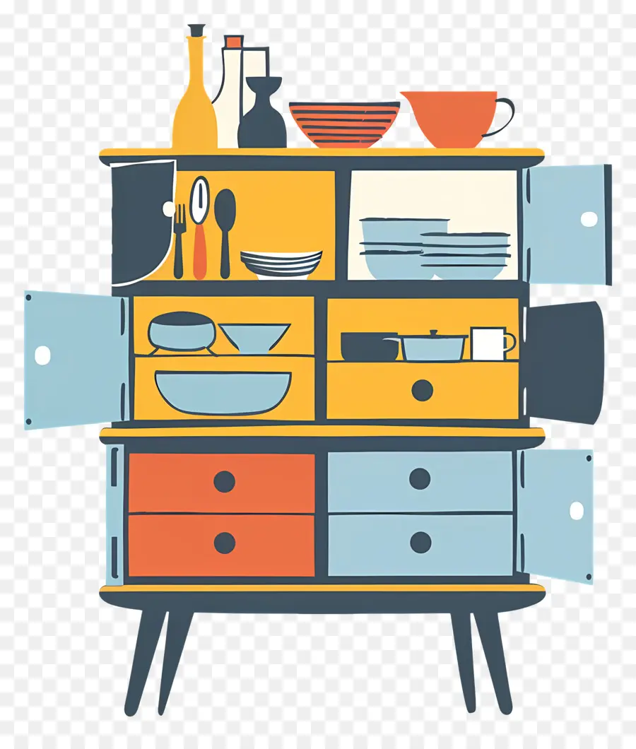 Armoire à Vaisselle，Organisation De Cuisine PNG