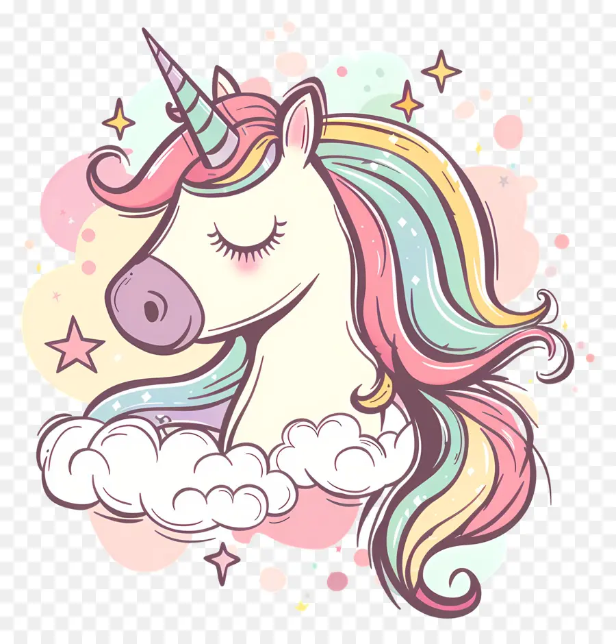 Licorne Avec Arc En Ciel，Licorne PNG