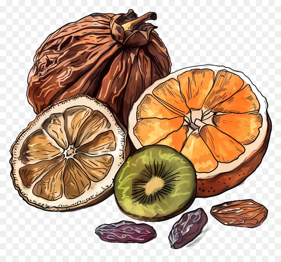 Fruits Secs，Fruits PNG