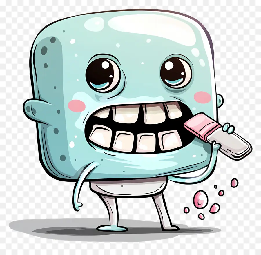 Le Brossage Des Dents，Personnage De Dessin Animé PNG