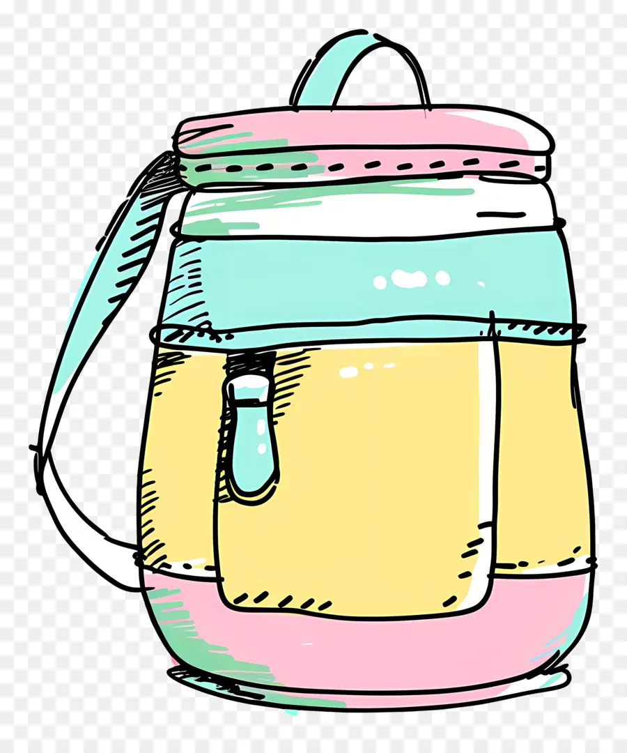 Sac Thermos，Sac à Dos Coloré PNG