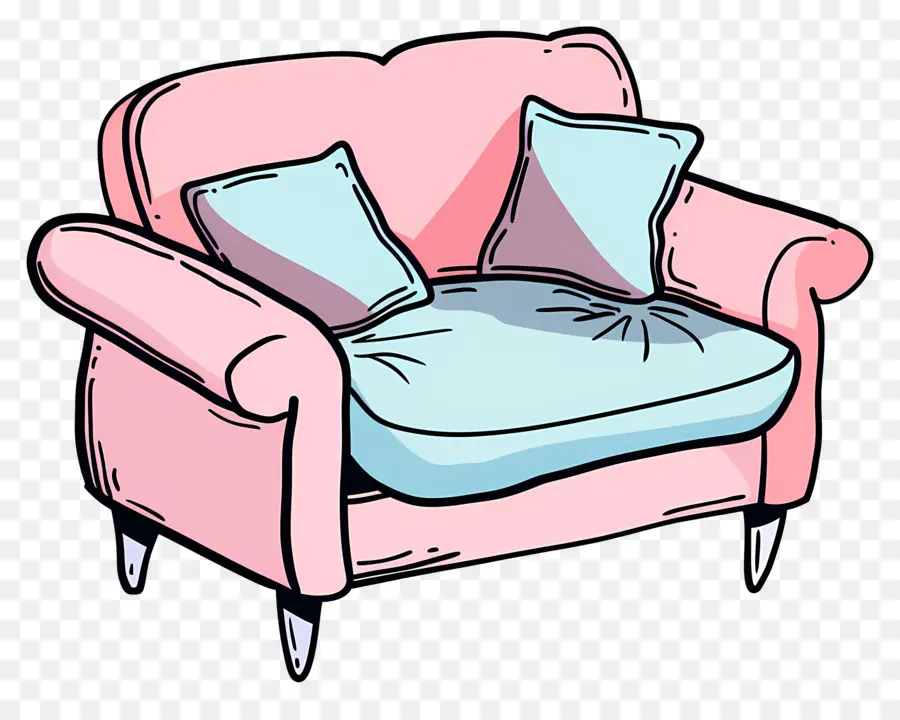 Canapé，Fauteuil Rose PNG