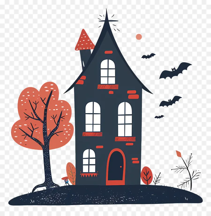 Maison D'halloween，Maison Spooky PNG