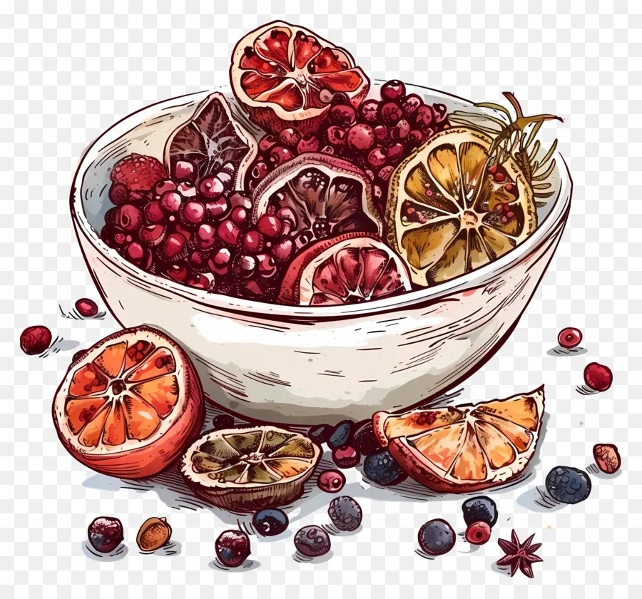 Fruits Secs，Bol De Fruits PNG