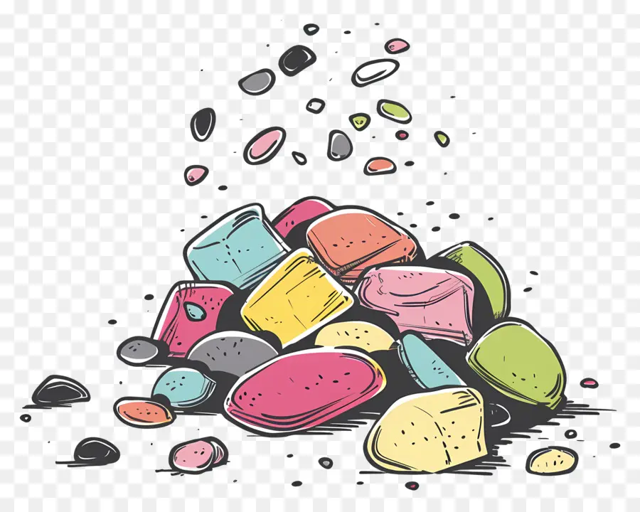 Tas De Bonbons，Pépites De Chocolat PNG