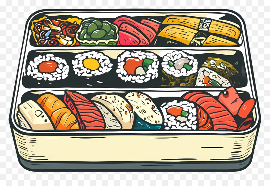 Bento Box，Sushi PNG