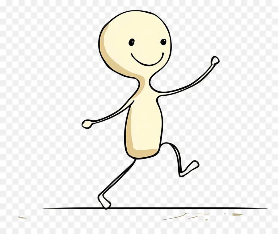 Stickman Dansant，Personnage De Bande Dessinée PNG