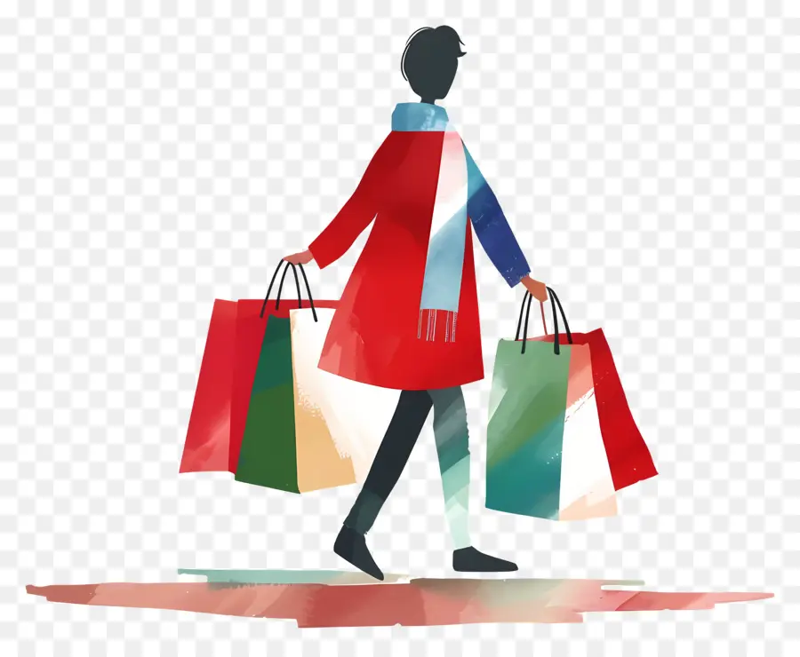 Shopping，Femme PNG