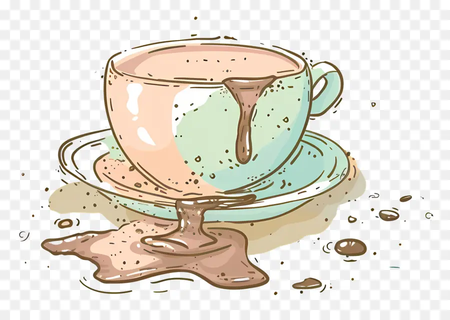 Un Café Renversé，Chocolat Chaud Renversé PNG