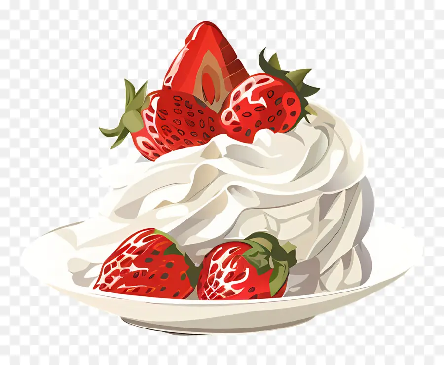 Pavlova，Crème Glacée PNG