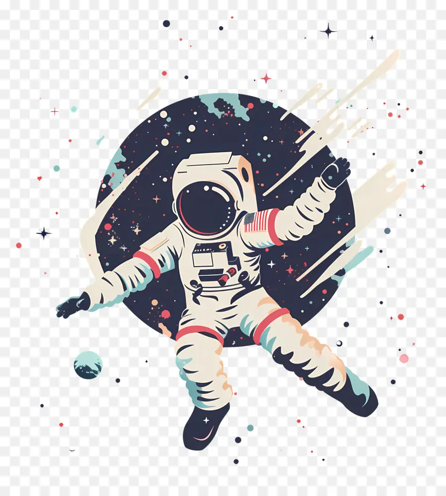 L'astronaute Dans L'espace，L'astronaute PNG