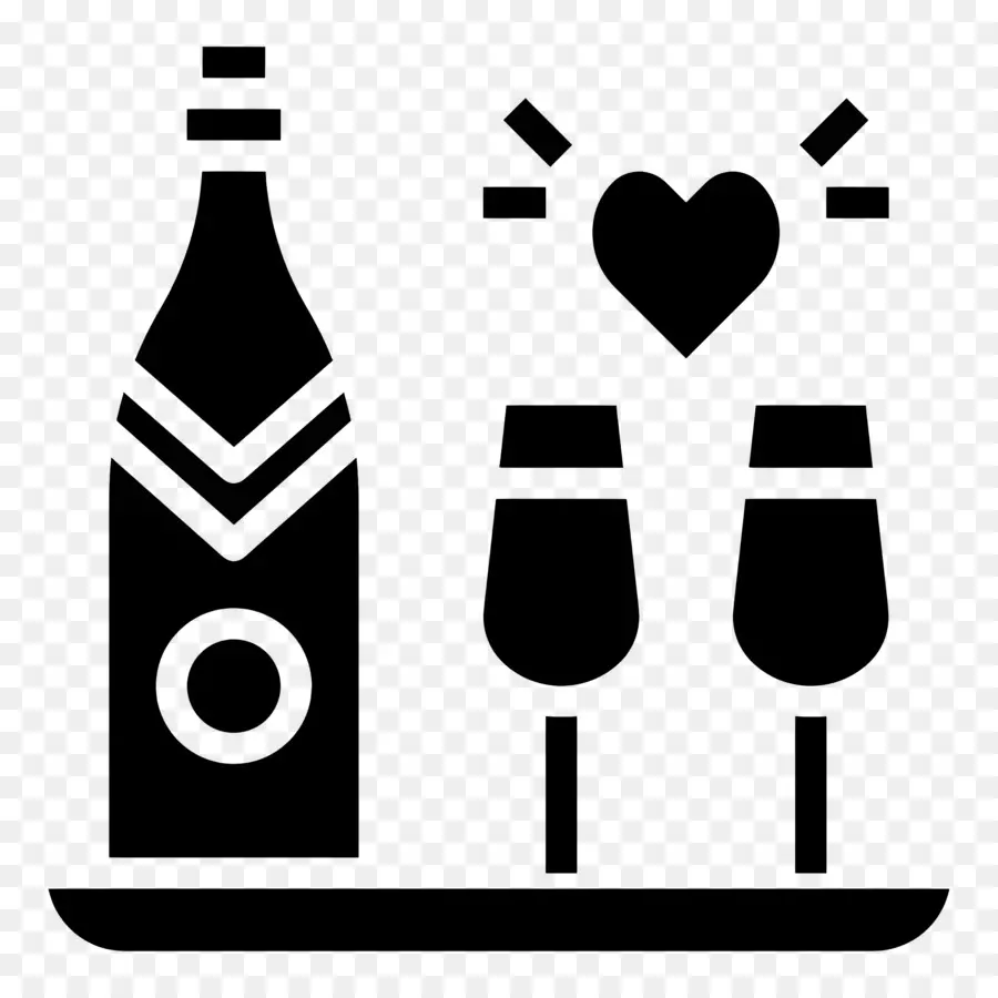 Toast De Mariage，Silhouette PNG