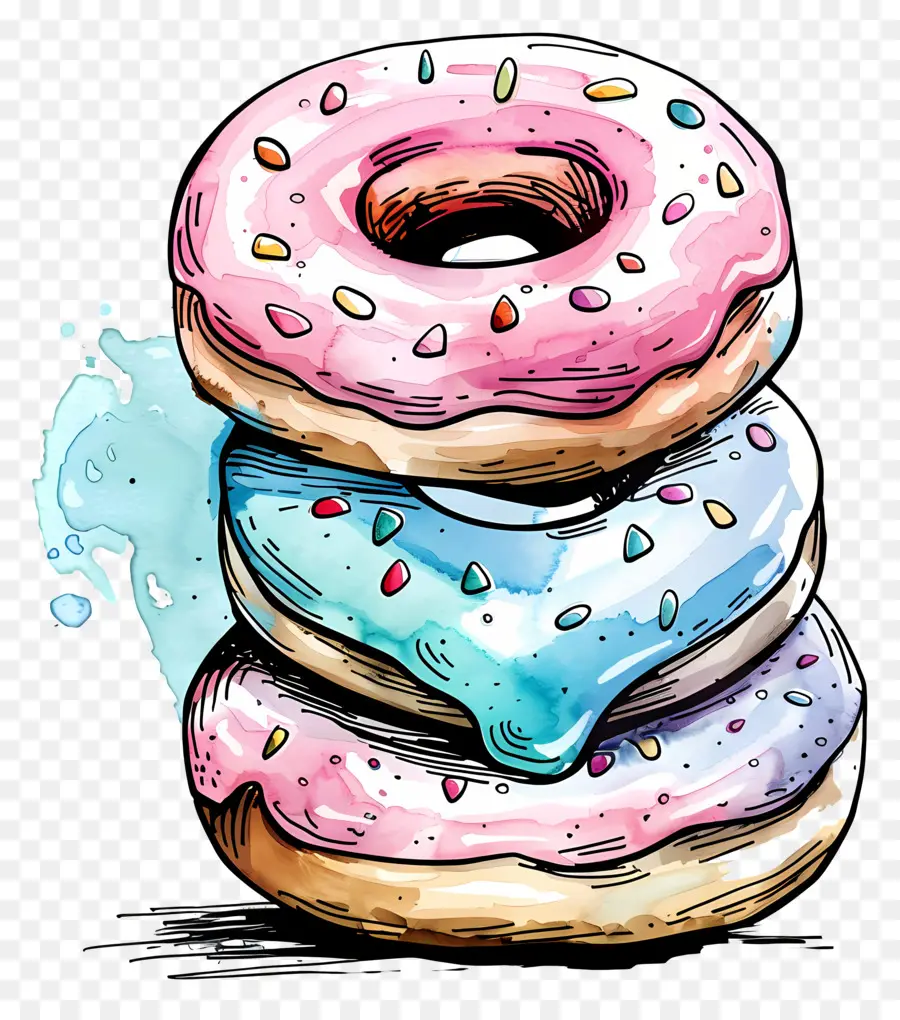 Beignets，Coloré PNG