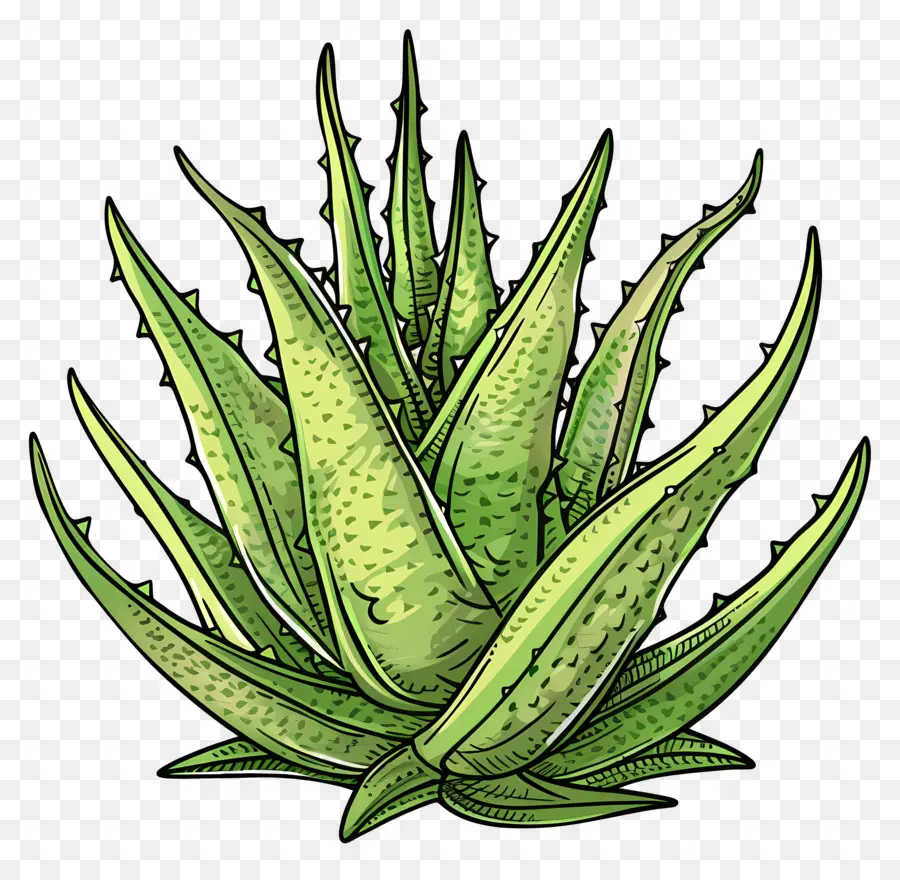 L'aloe Vera，Les Soins Des Plantes PNG