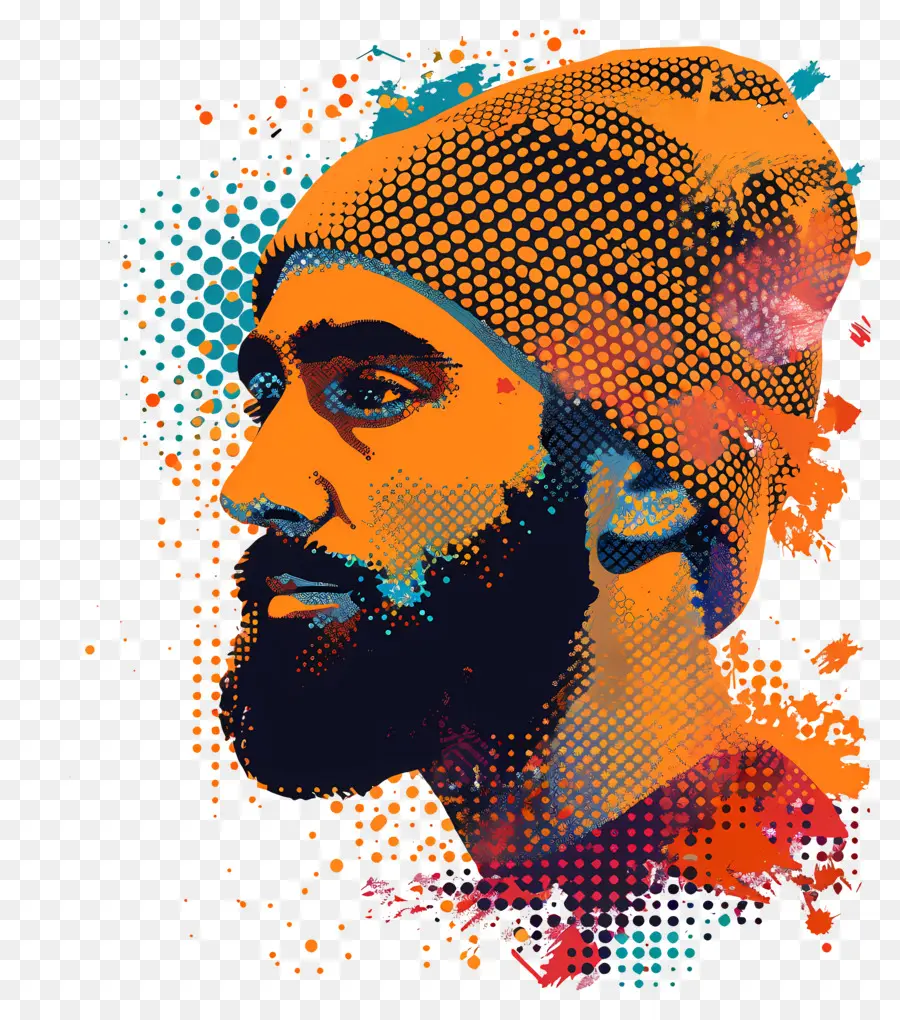 Mec Avec Bonnet，Homme Barbu PNG