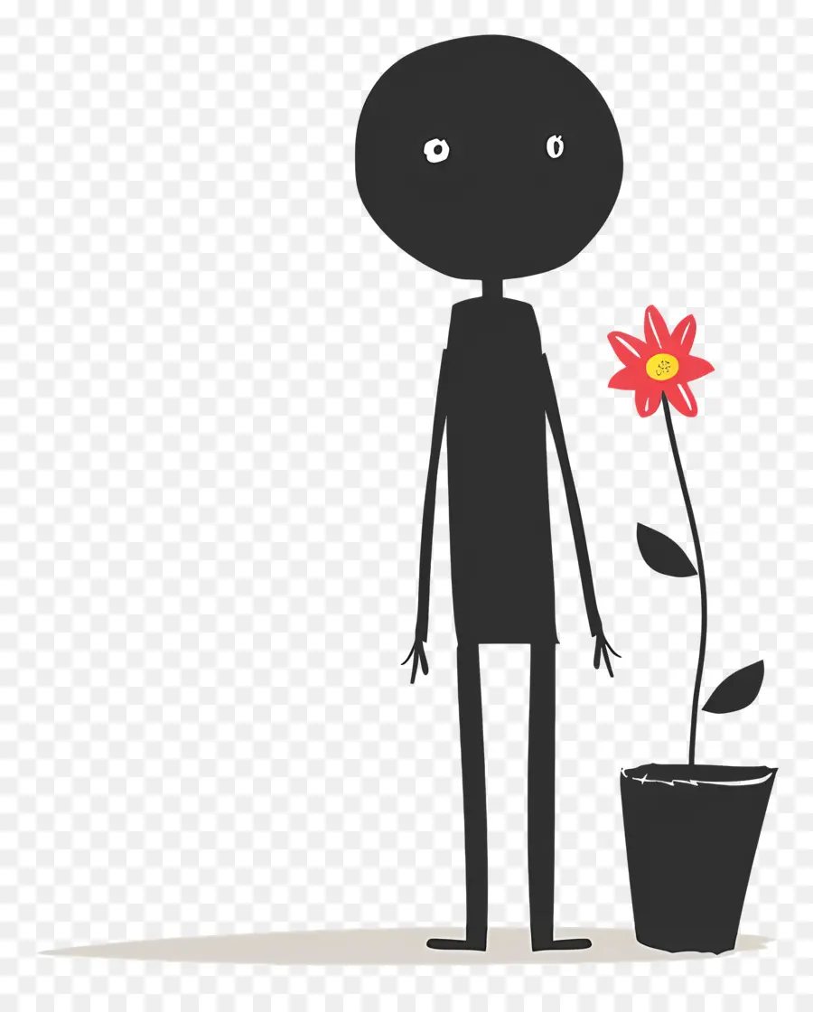 Bâton De L'homme，Pot De Fleur PNG