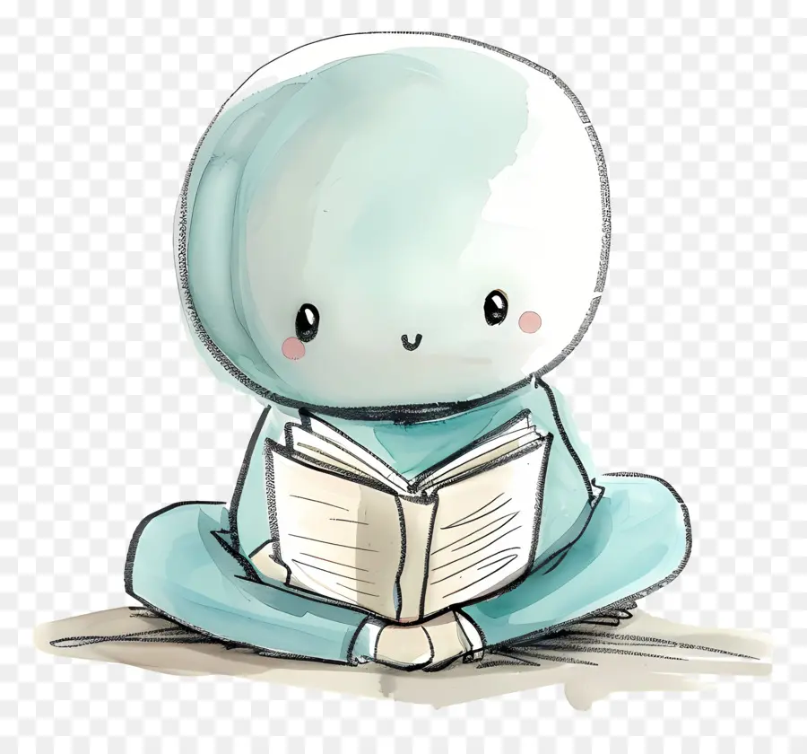 La Lecture，Personnage De Dessin Animé PNG