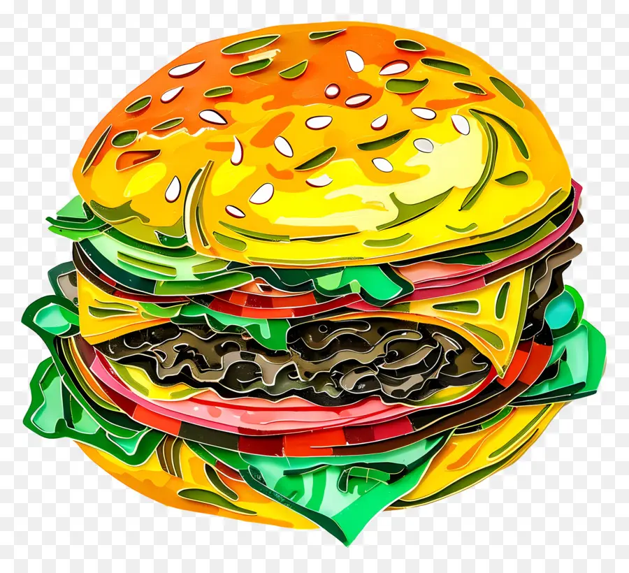 Hamburger，La Viande PNG