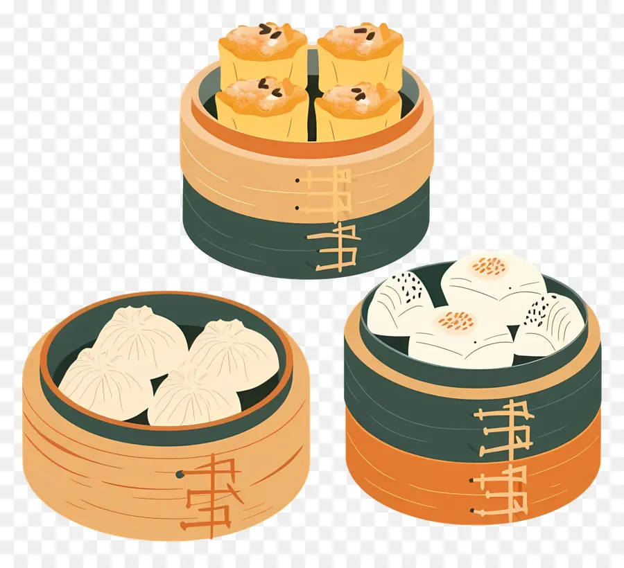 Dim Sum，Petits Pains Cuits à La Vapeur PNG