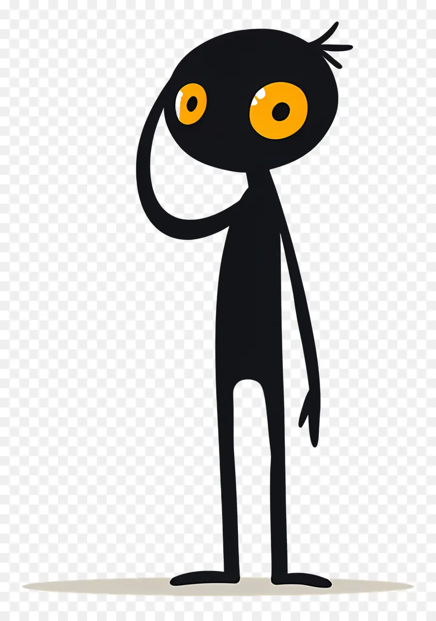 Stickman Saluant，Personnage De Dessin Animé PNG