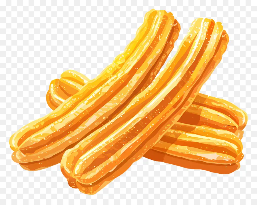 Churros，Bâtons De Pâte Frits PNG