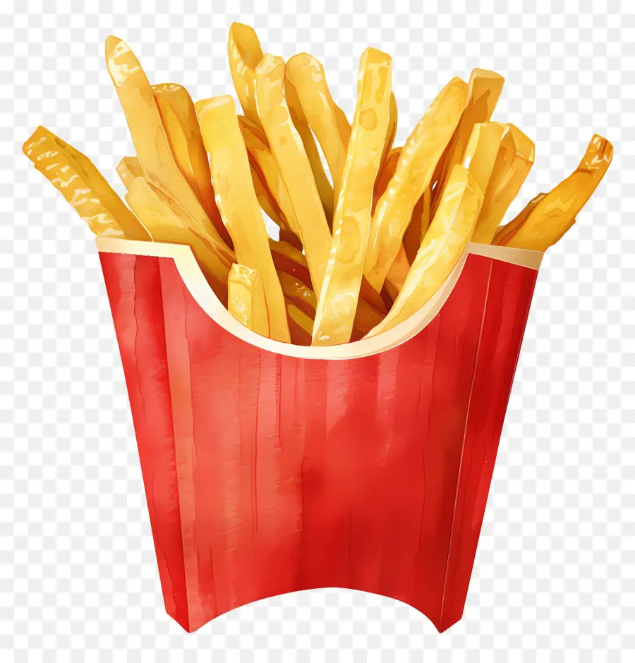 Frites，Rouge Conteneur PNG