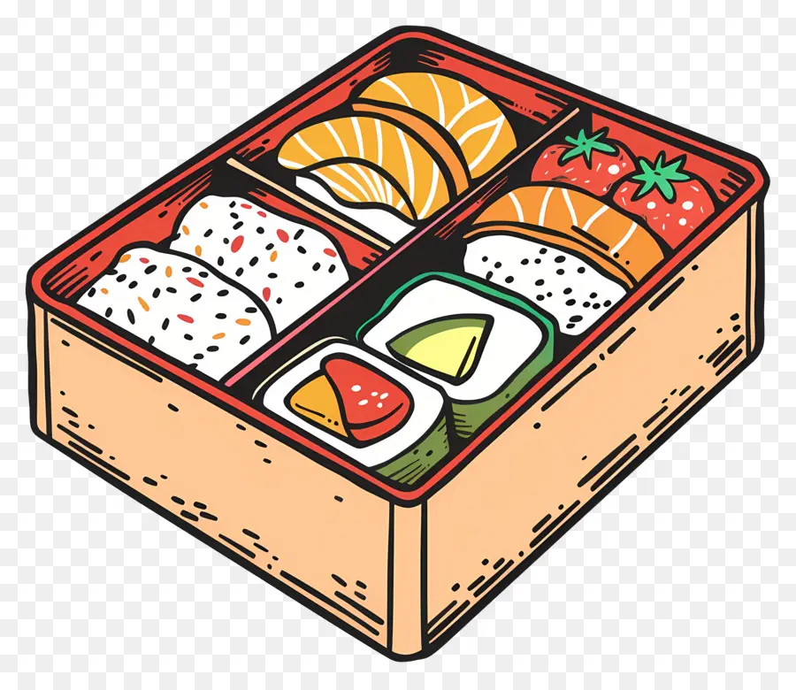 Bento Box，Boîte En Bois PNG