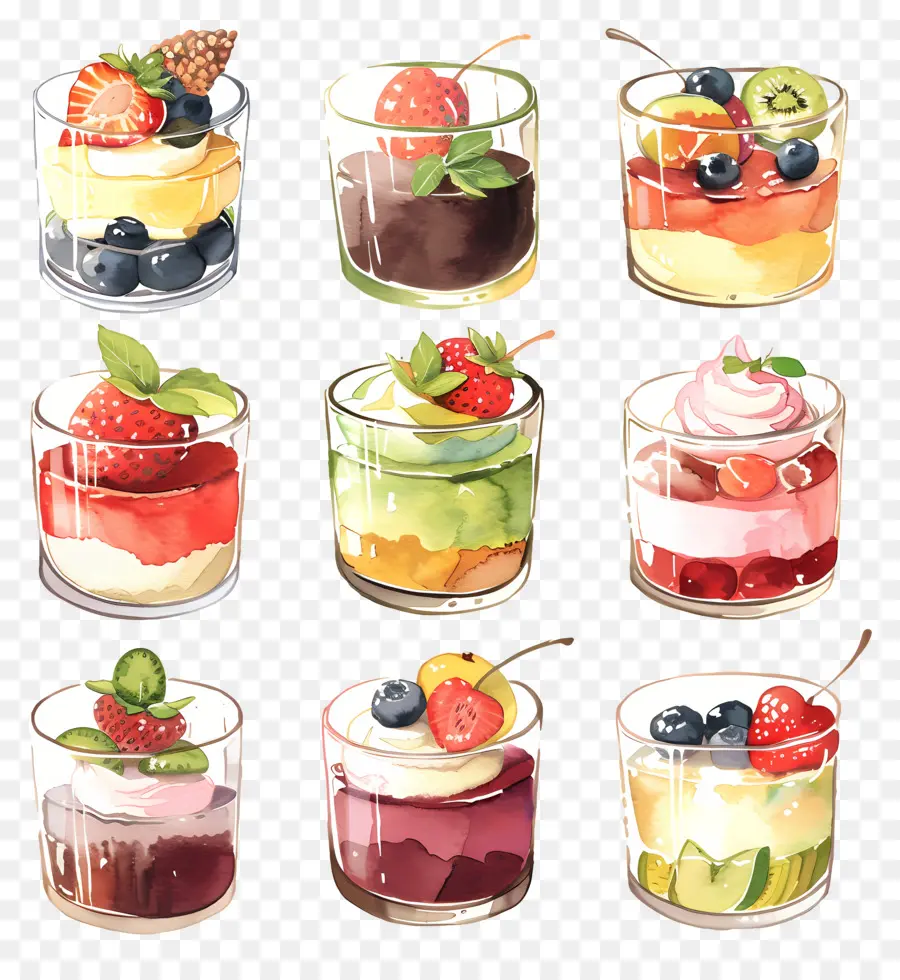 Parfaits，Les Desserts PNG