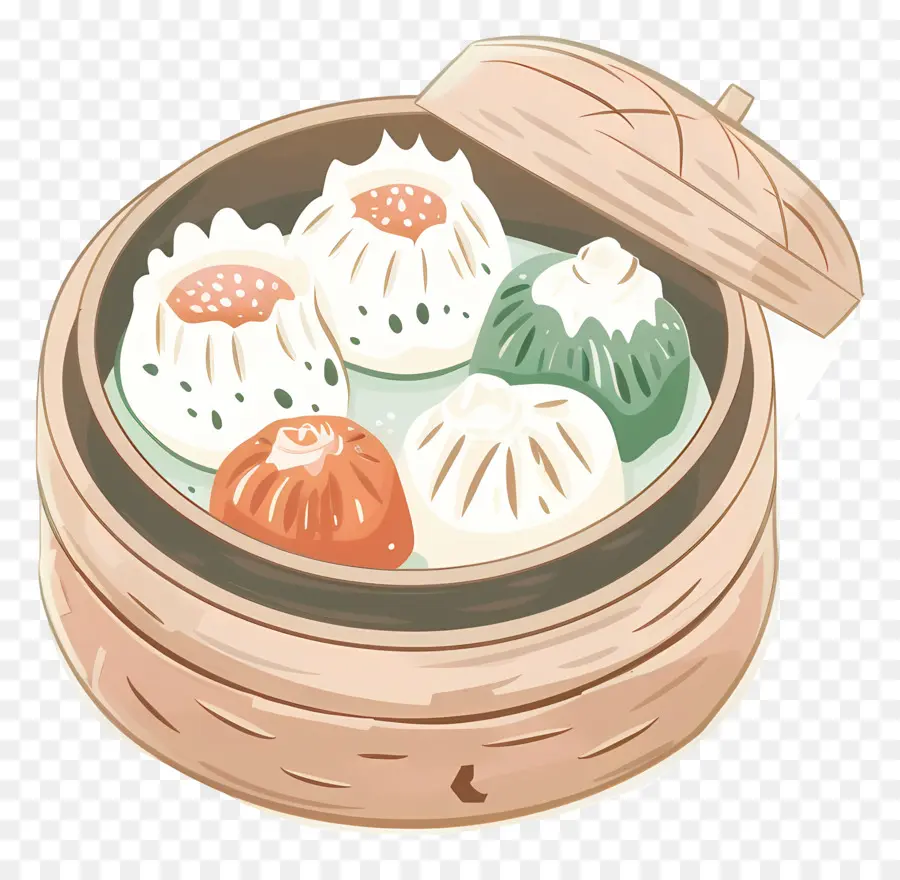 Dim Sum，Raviolis à La Vapeur PNG