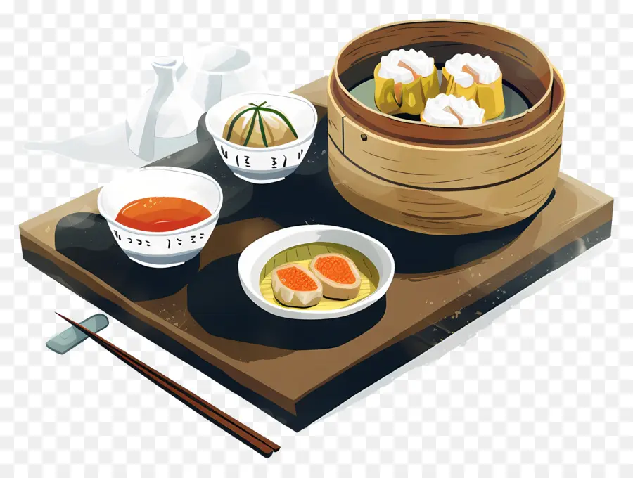 Dim Sum，La Cuisine Chinoise PNG