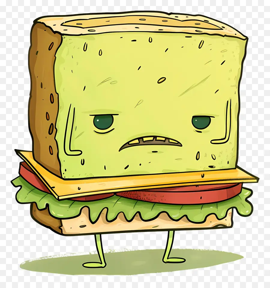 Dessin Animé Sandwich，Personnage De Dessin Animé PNG