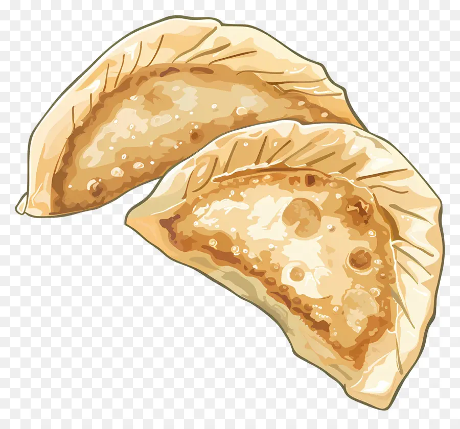 Gyoza Japonais，Raviolis Frits PNG