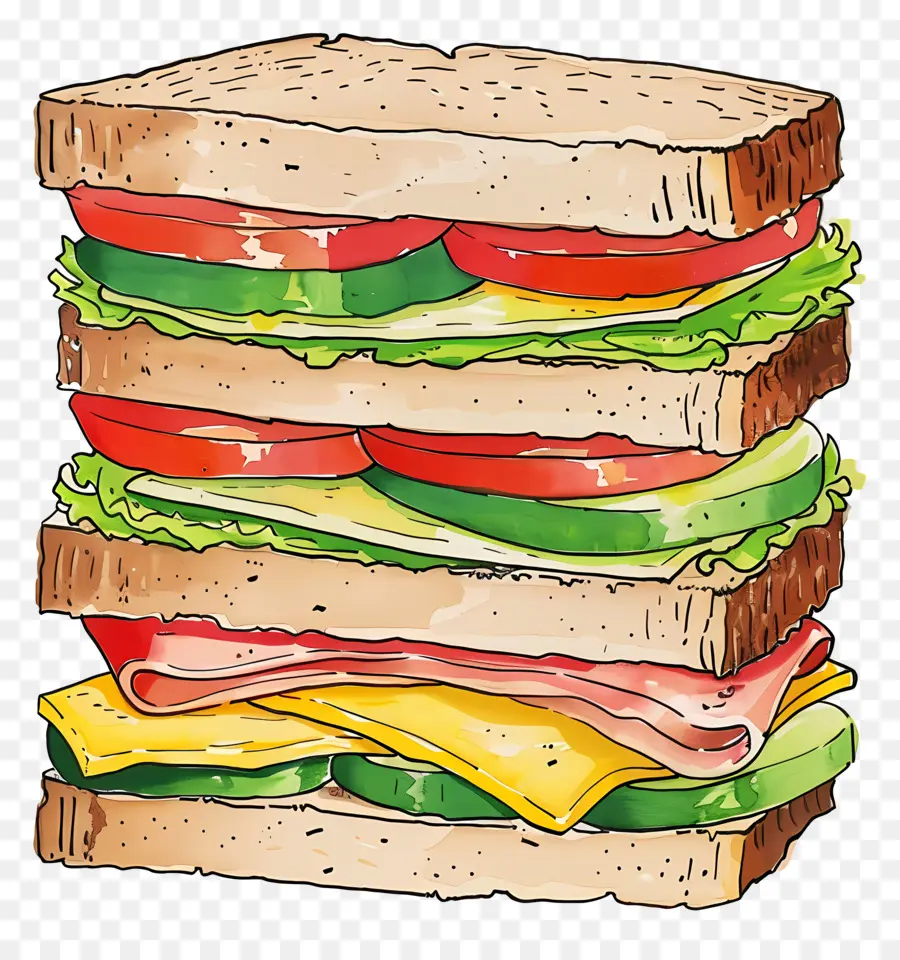 Sandwich，Jambon PNG