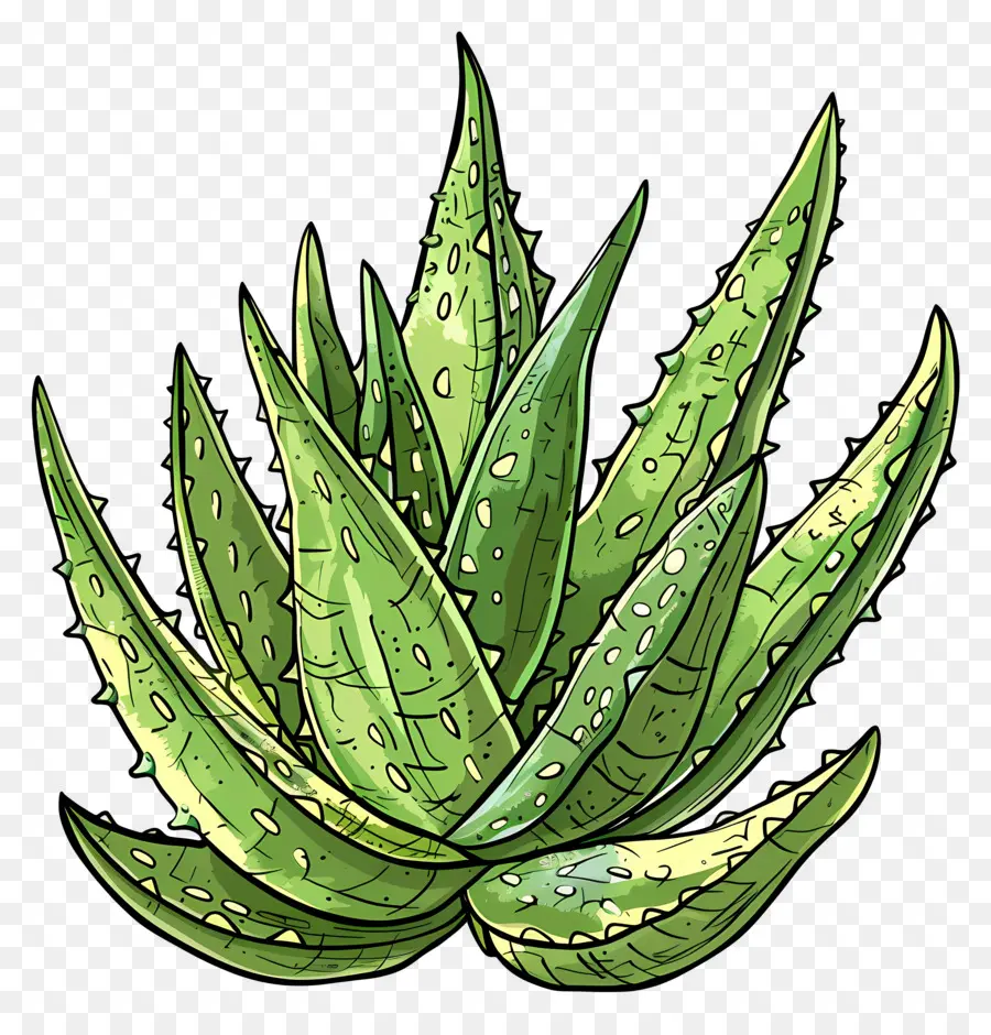 L'aloe Vera，Feuille PNG