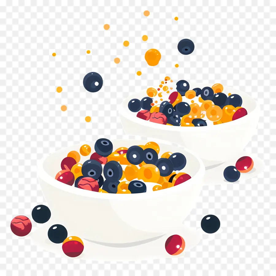 Céréales Petit Déjeuner，Fruits PNG