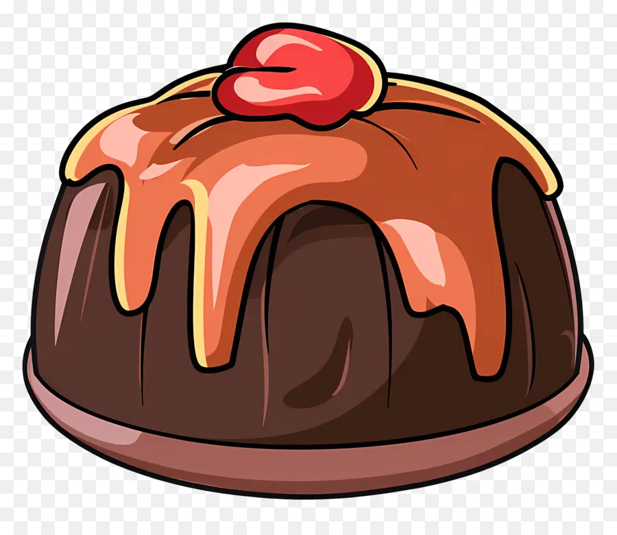 Gâteau De Lave En Fusion，Gâteau Au Chocolat PNG