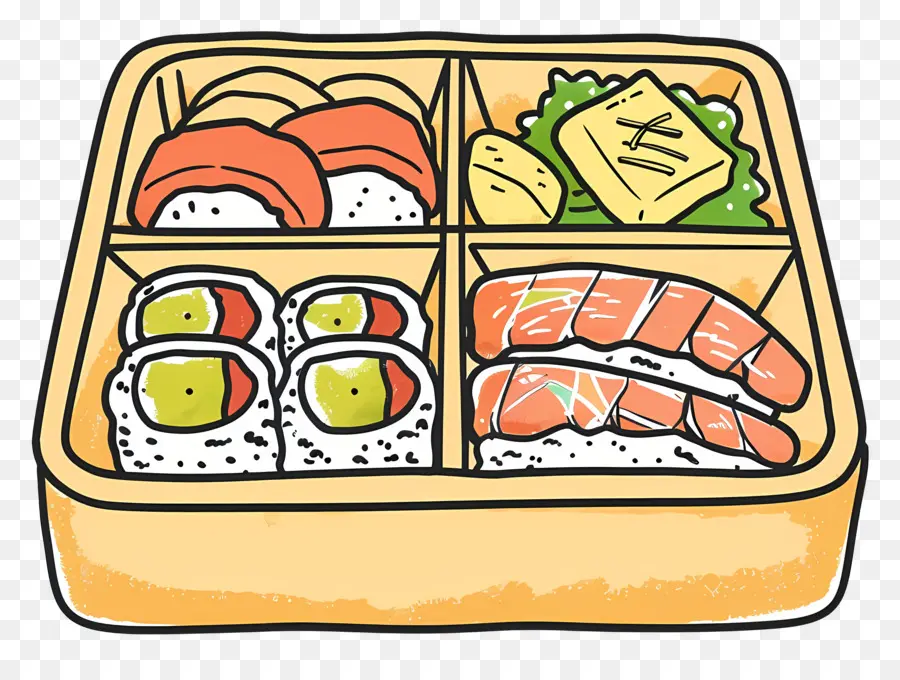 Bento Box，Sushi PNG